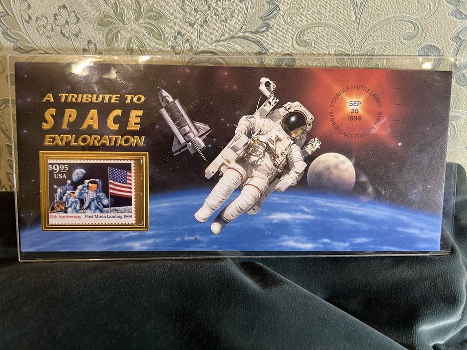 Поштова марка США висадка на луну