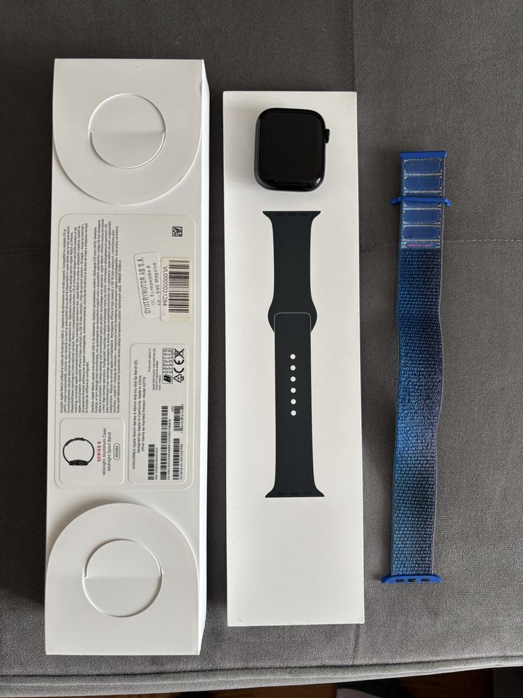 Zegarek Apple watch 8 gps + cellular 45mm północ - Polecam !!