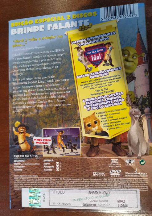 Shrek 2 DVD Edição Especial