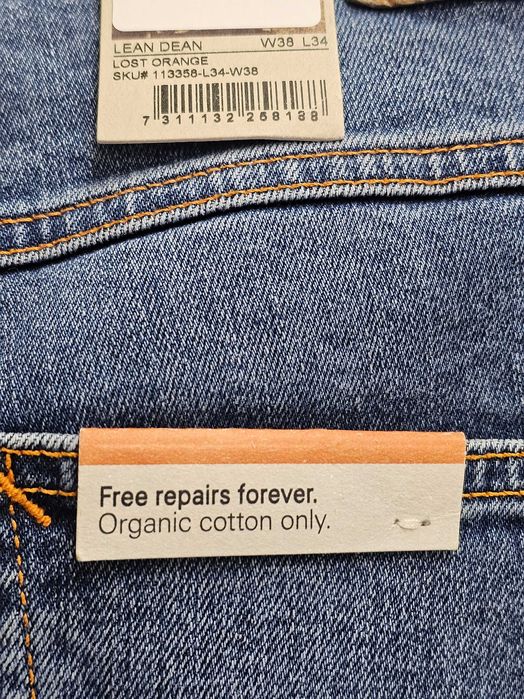Jeansy Nudie Jeans Lean Dean Lost Orange