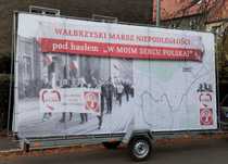 Reklama mobilna, przyczepa reklamowa, kampania, Wałbrzych