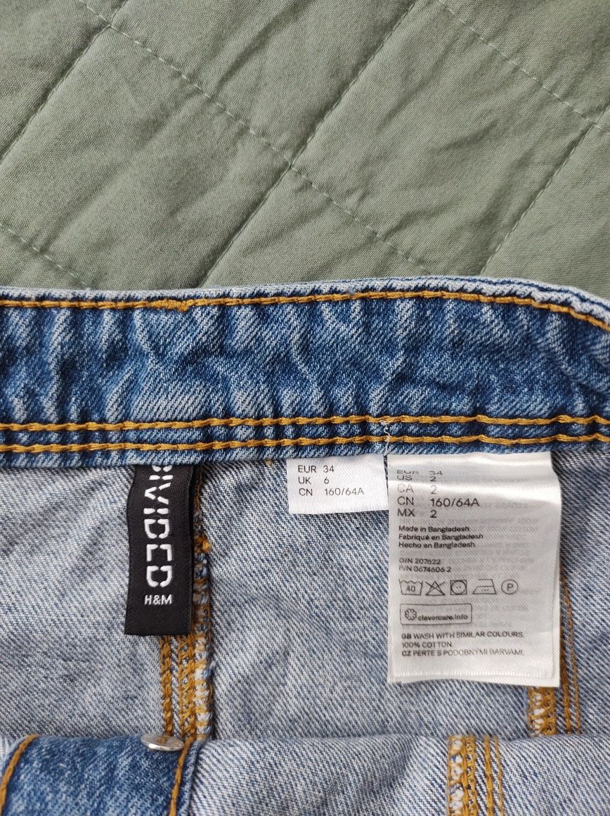 H&M rozmiar S spódnica jeansowa damska