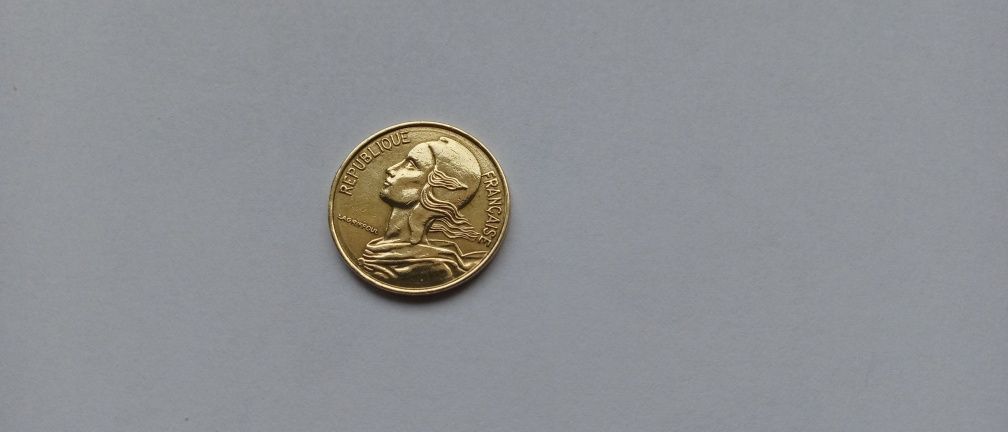 Moneta, Francja, Marianne, 5 centimes 1996