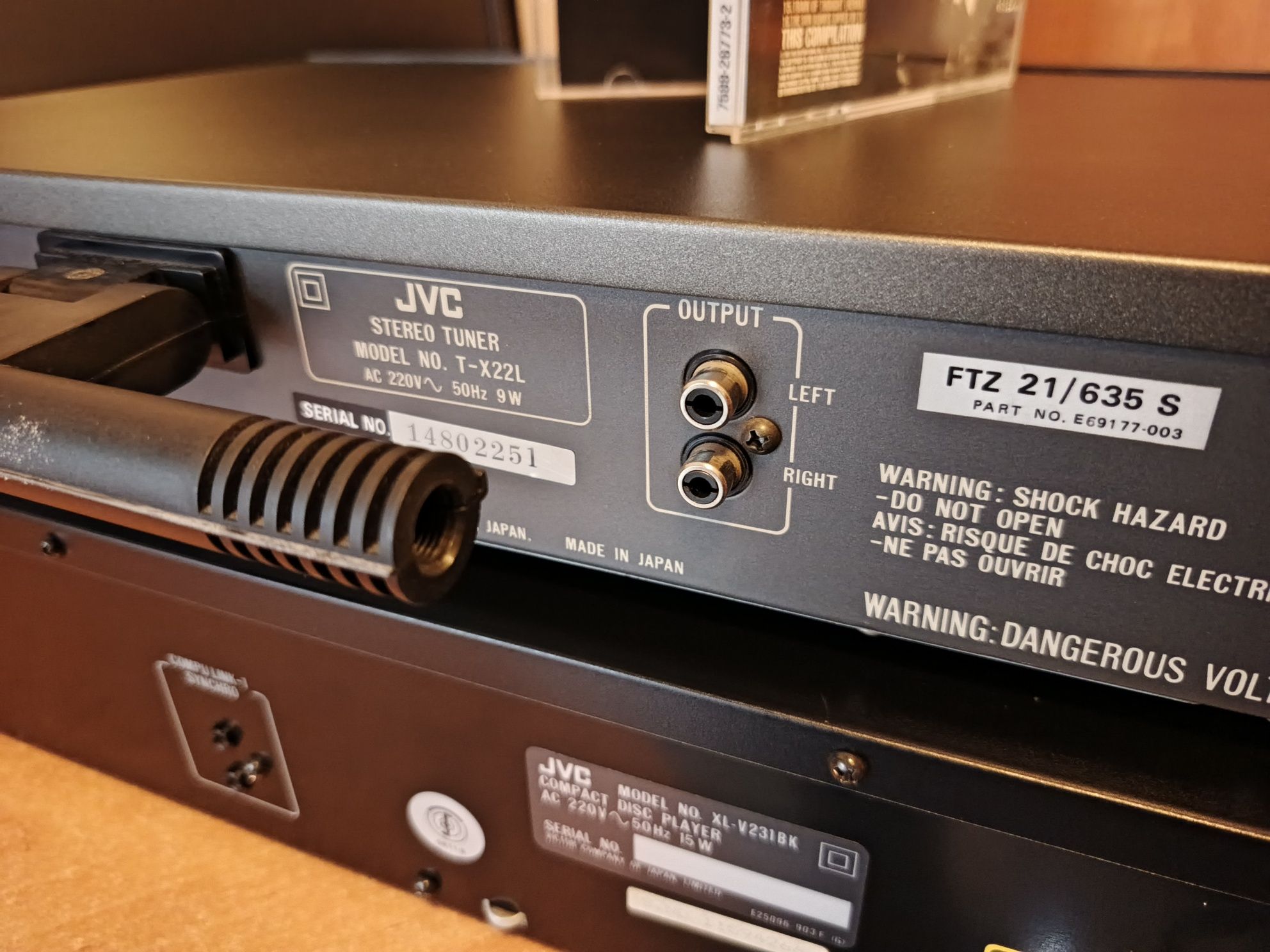 JVC CD xl-v231 , JVC Tuner T-x22L Japan, super stan