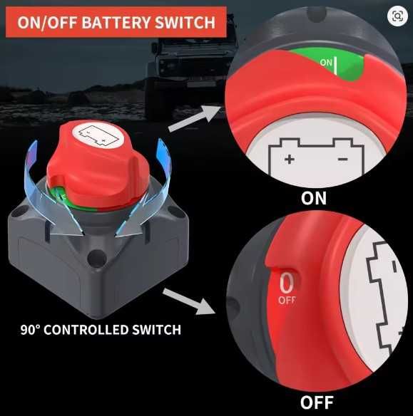 Corta Corrente 12v, 24v, 48v, 275A 2 Pinos