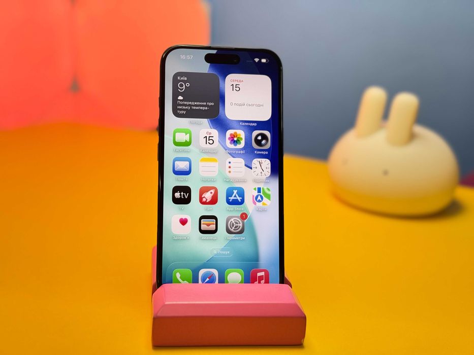 Смартфон Apple iPhone 16 128GB Black (148878) Б/У З ГАРАНТІЄЮ