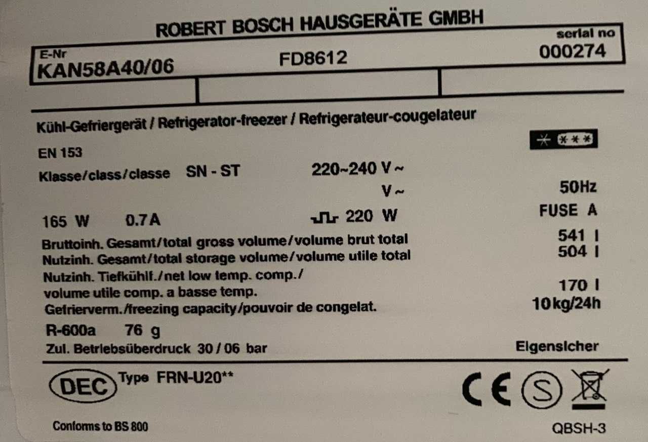 Холодильник Bosch FD8612 Side by Side( 190 см) з Європи