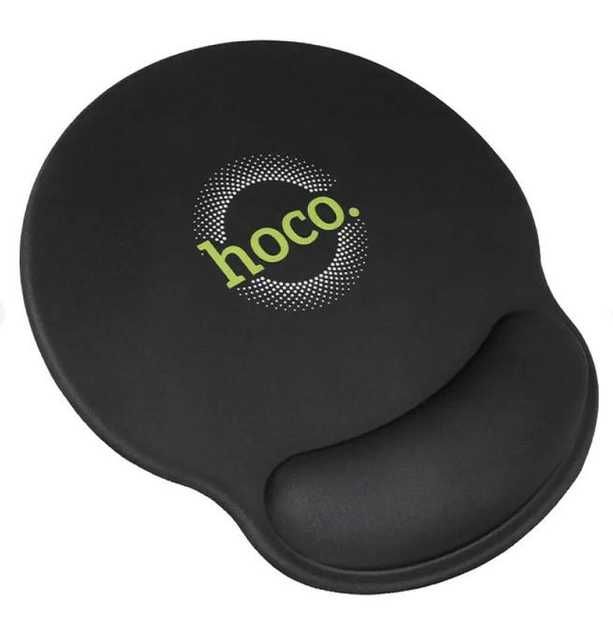 Килимок для миші з підтримкою зап'ястя 230*215*3мм HOCO GM30 чорний