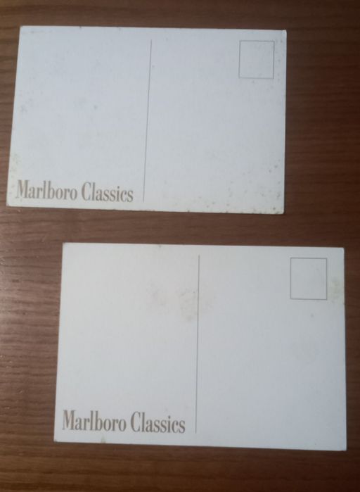 postais ilustrados colecionáveis Marlboro Classics