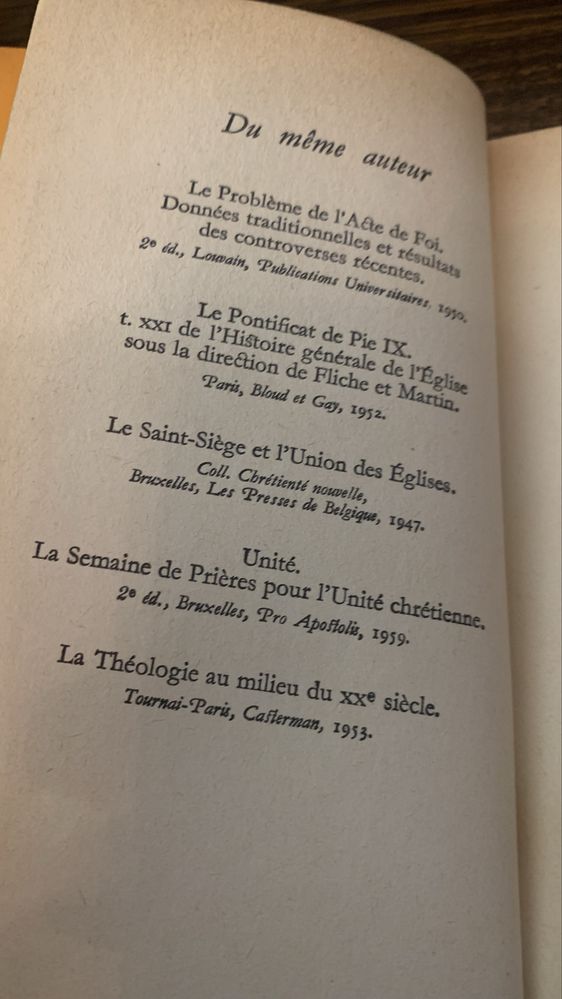 Problèmes de l'unité chrétienne : Initiation