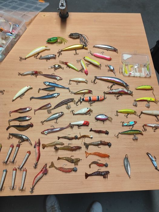 Kit completo de pesca – 4 varas, 2 carretos e várias iscas (170€