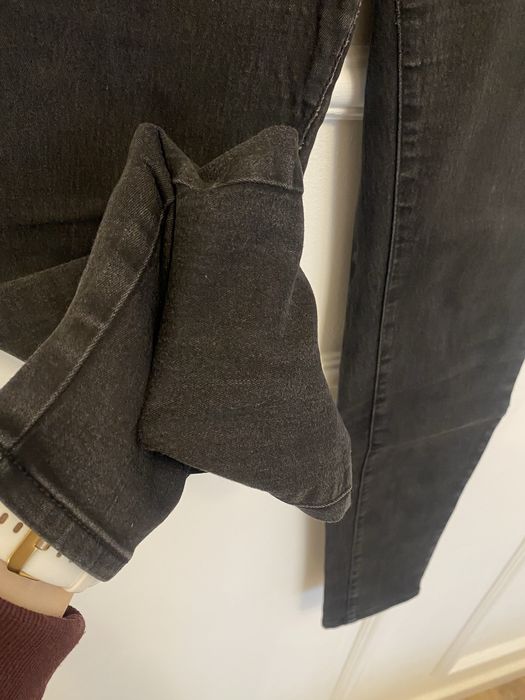 Spodnie tregginsy 44 XL H&M czarne jeansy 2 sztuki