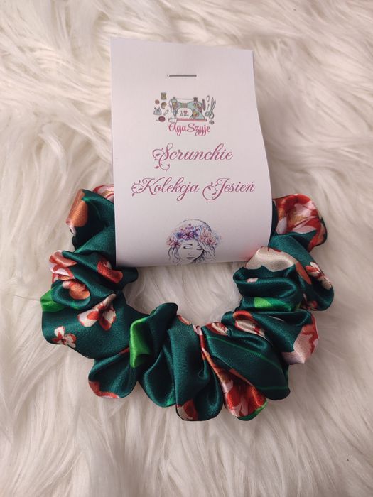 Scrunchie do włosów rozm S Satyna