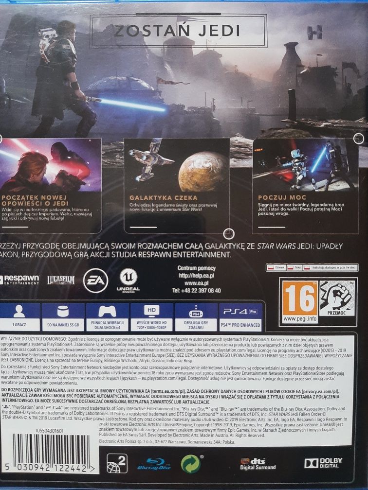 Star Wars Jedi Upadły Zakon gra na PS4