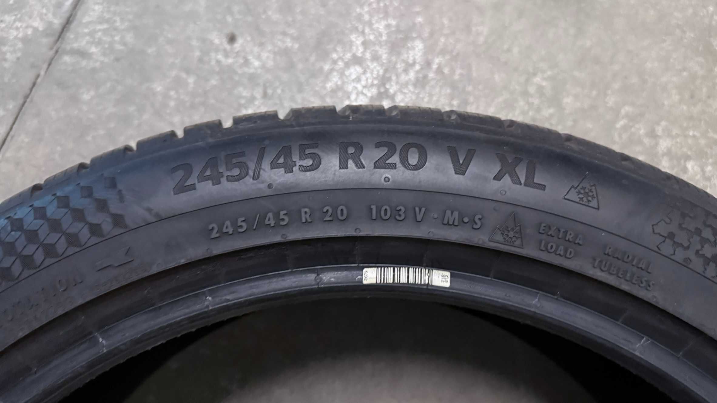 Opony zimowe Continental Winter Contact TS870P 245/45/20 2024 jak nowe