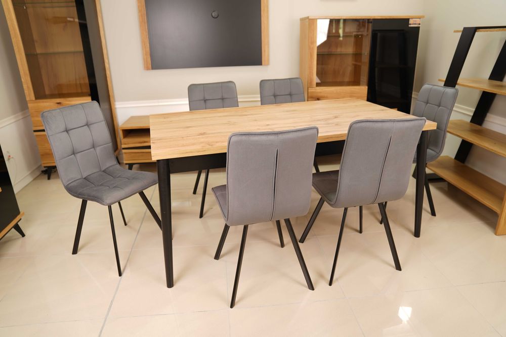 (57WR) Stół st-05 rozkładany + 6 krzeseł orlando solar 96, 1650 zł