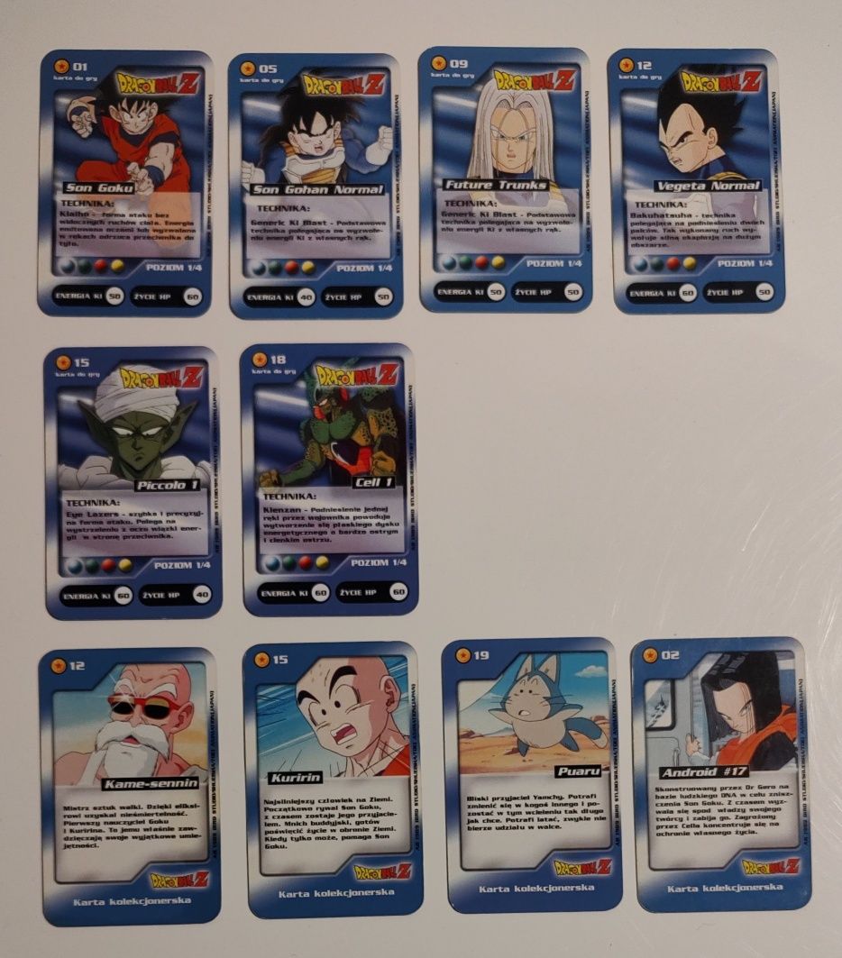 Karty Dragon Ball Chio