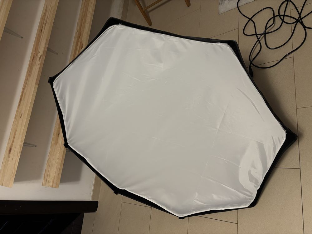 VideoLED 600| Softbox octa 120| Nadajnik 2,4GHz Quadralite| statyw