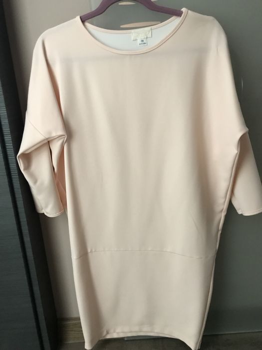 Sukienka pudrowy róż 38