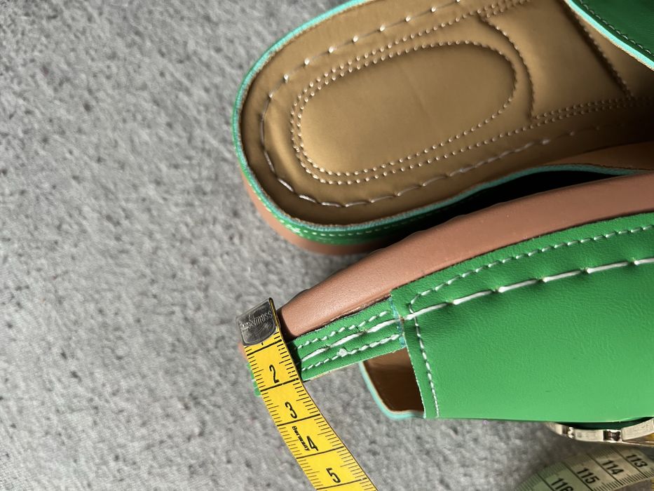 Zielone klapki damskie 26,5 cm