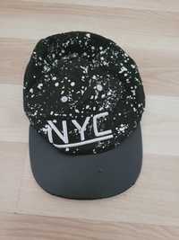 Czapka z daszkiem dla chłopca czarna czapka z daszkiem NYC 5-7 lat