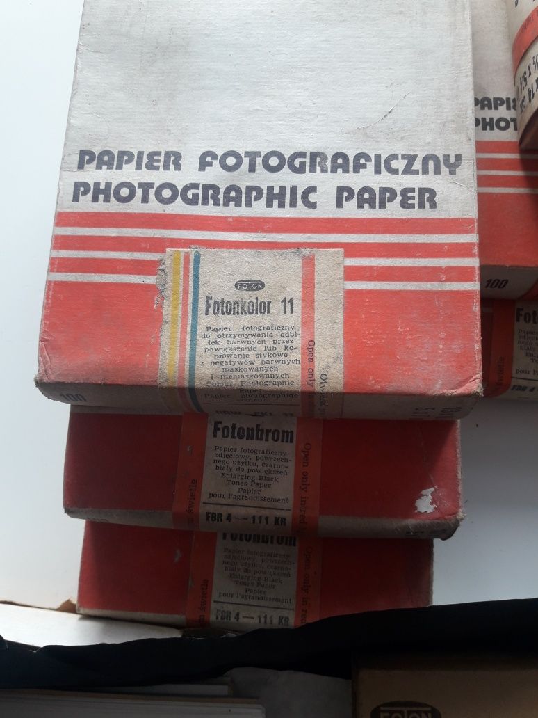 Stary papier fotograficzny taśmy 8mm