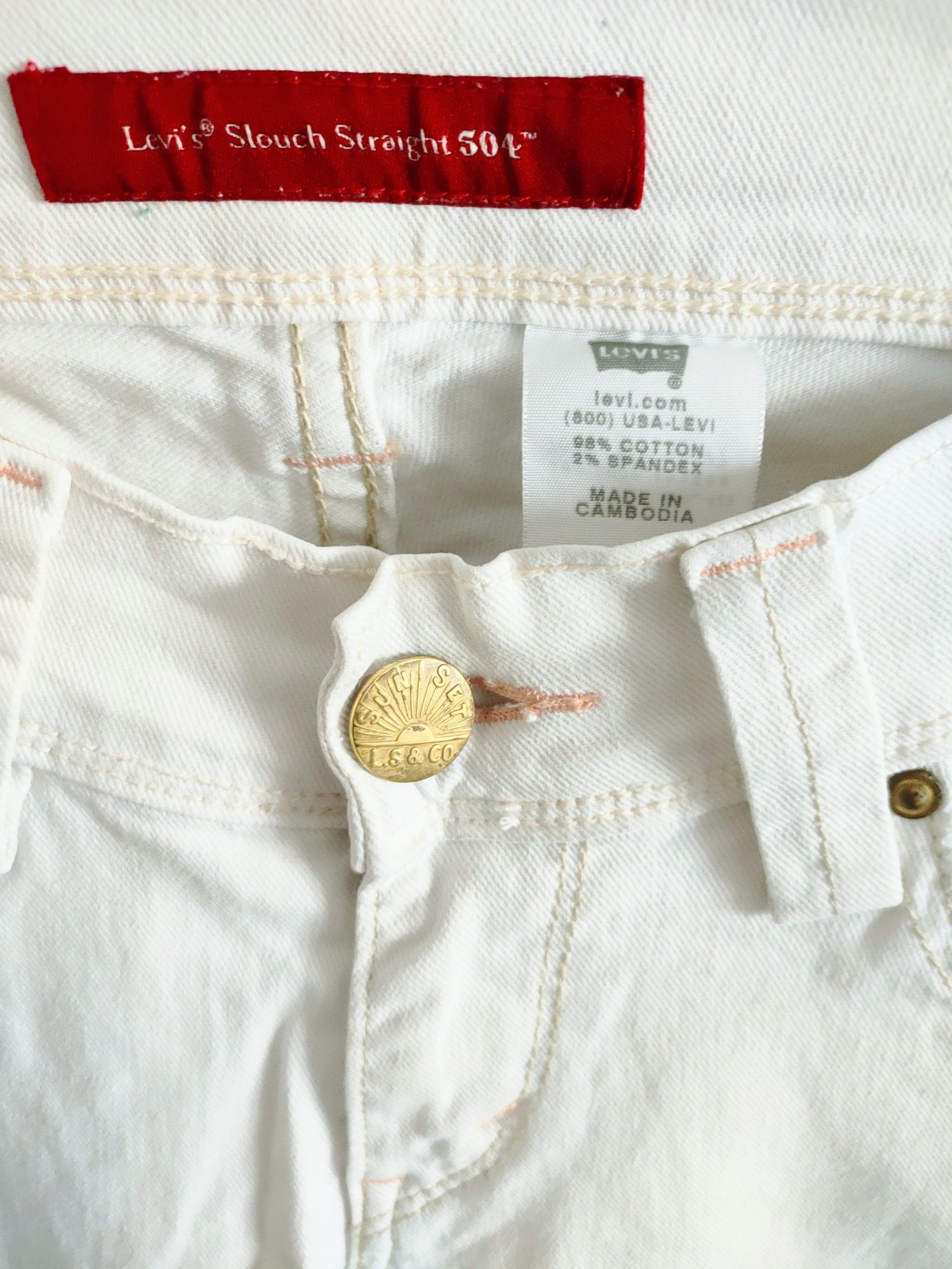 Damskie jeansy Levi's 504  Slouch Straight W26 L32