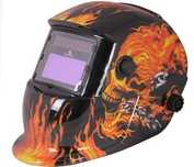 Máscara de soldadura de escurecimento autom. estampada "Fogo". AP28