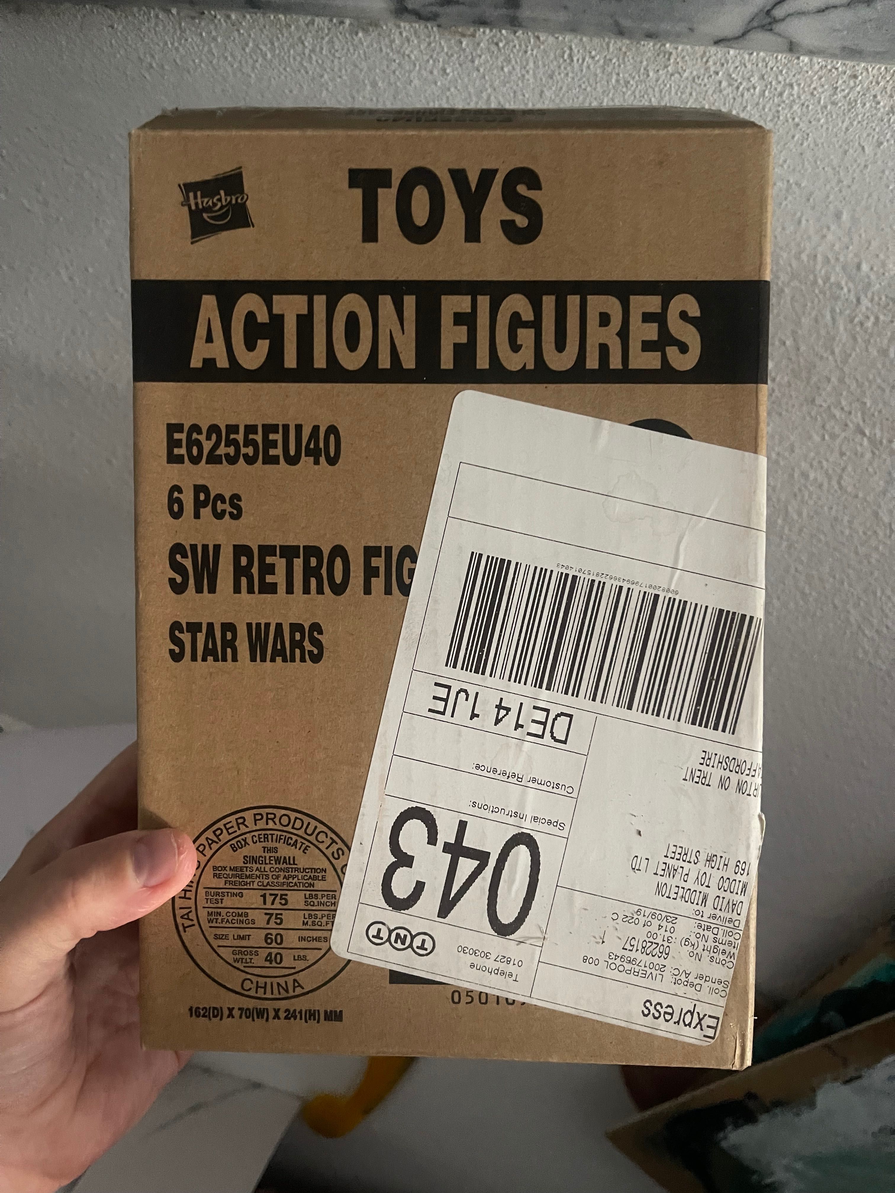 Pack de x6 figuras da coleção retro Star Wars com caixa original