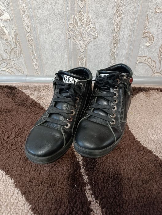 Шкіряні ботинки демісезонні