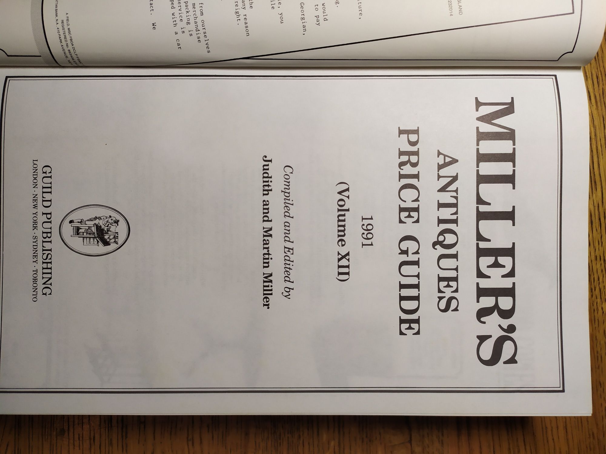 Каталог Miller's antiques price guide (1991)