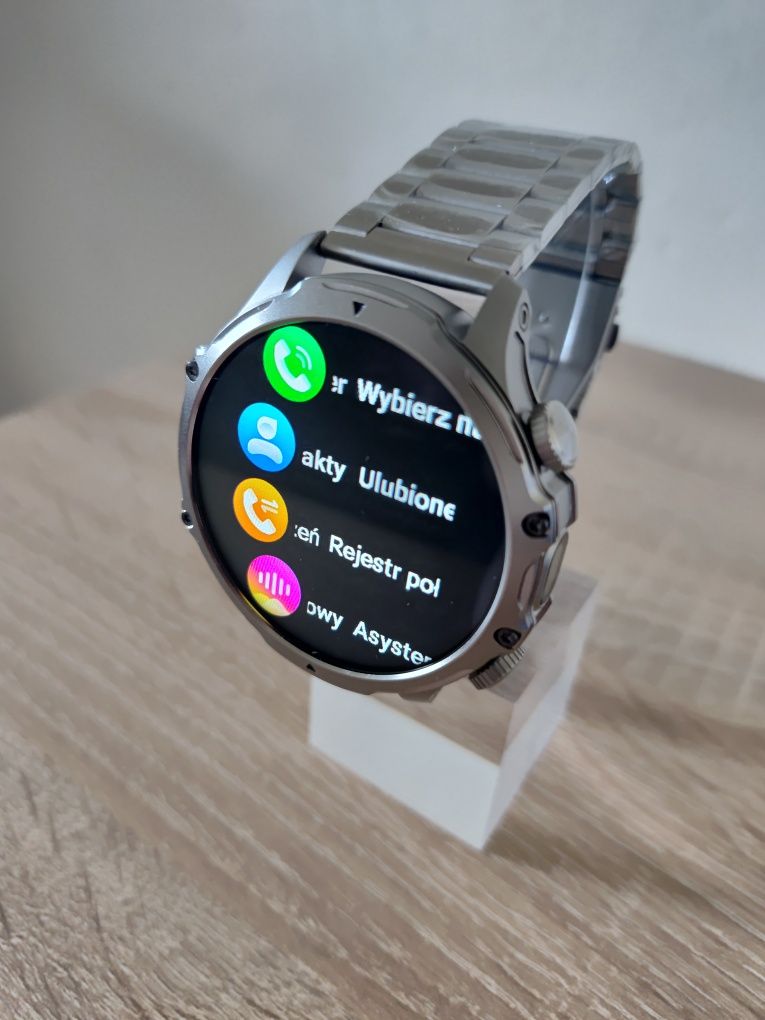 Smartwatch, 1,85" IPS, puls, ciśnienie, bateria 800mAh.