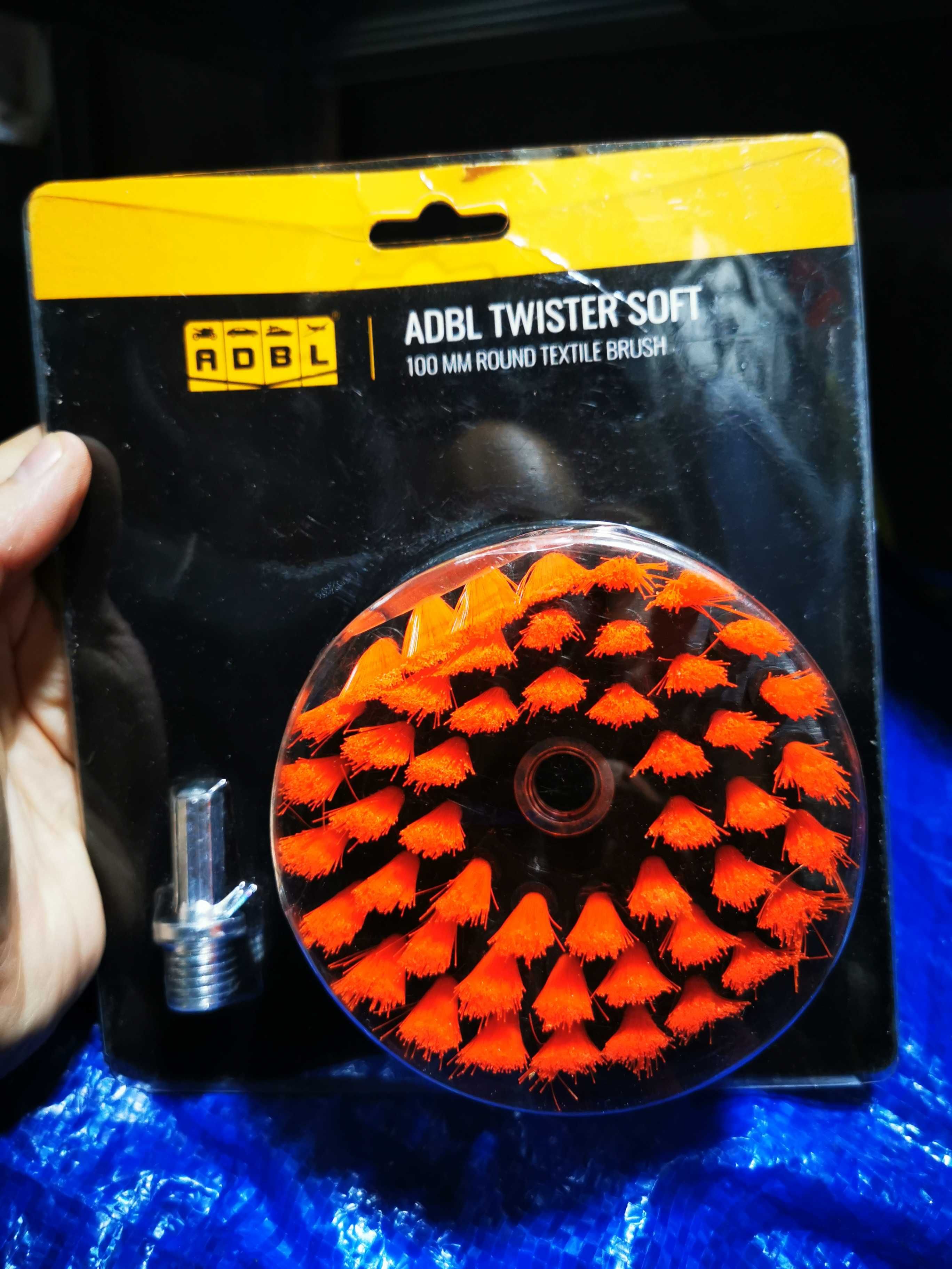 Szczotka ADBL Twister Soft 100mm do tapicerki na wkrętarkę NOWA
