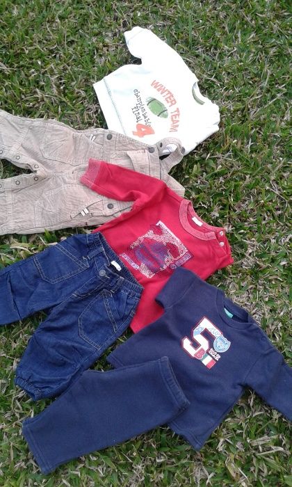 Lote Roupa 3-6 meses para menino da marca Benetton e Zara