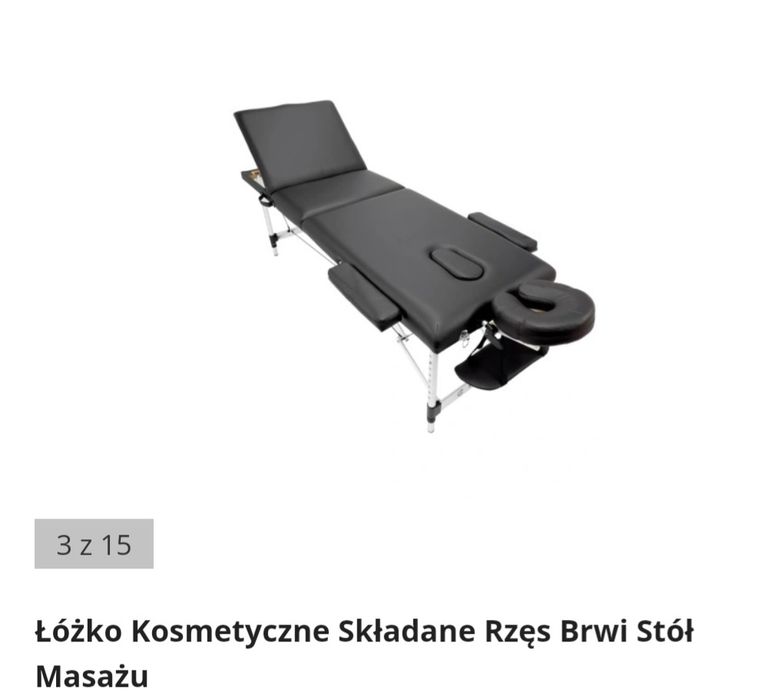 Łóżko kosmetyczne do rzęs I brwi stół do masażu jak nowe