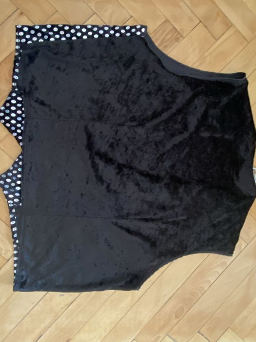 Der karnevalswierts rozm 60 kamizelka  czarna cekiny klaun clown