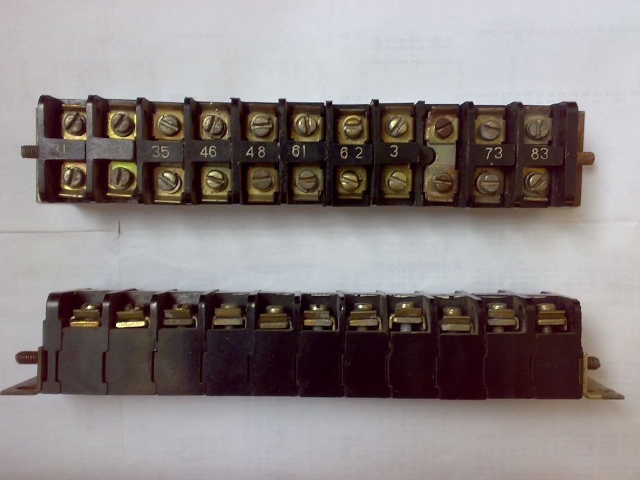 Клеммная колодка ЗН19-2531205У2 660В 25А 11 пар, зажимы наборные
