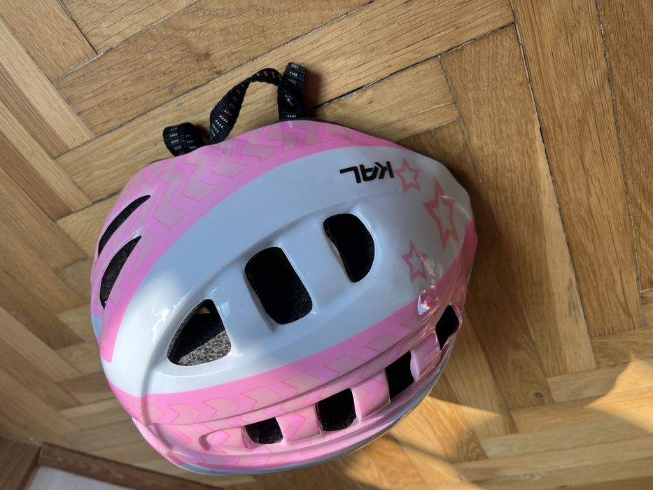 Kask rowerowy dla dziewczynki M (52-56 cm)
