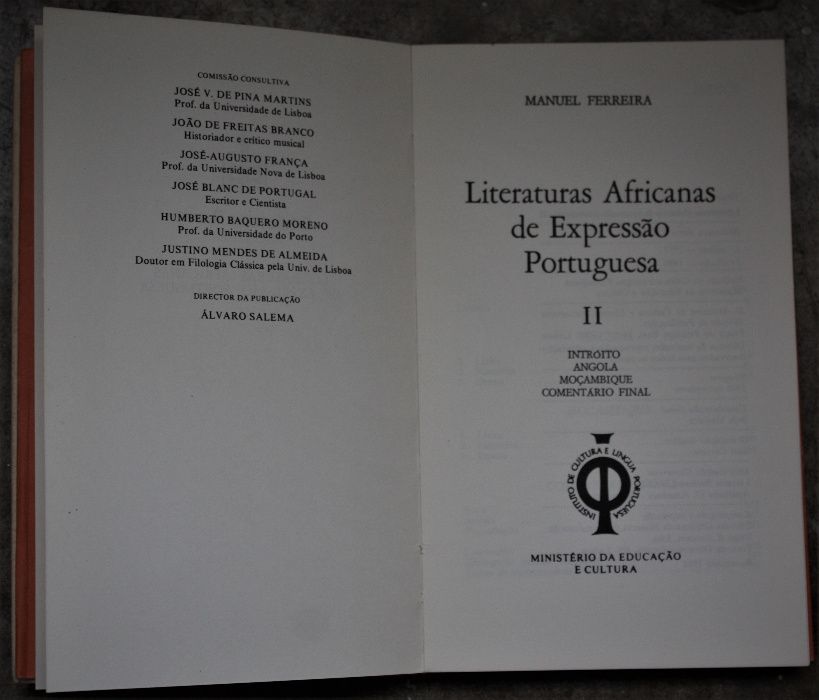 Literaturas Africanas de Expressão Portuguesa, Manuel Ferreira, 2 vol.