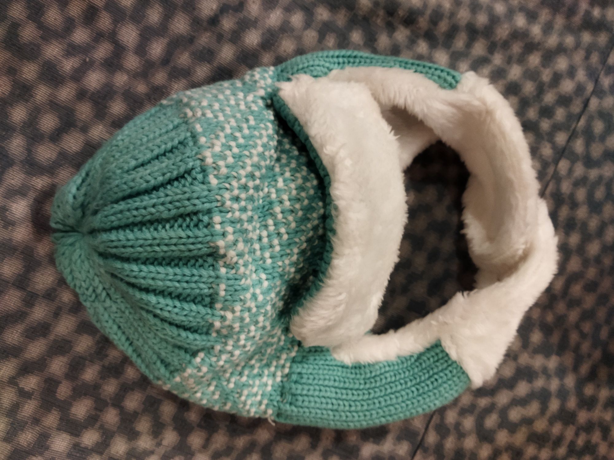 Damska czapka uszatka z nausznikami ciepła z futerkiem czapka zimowa