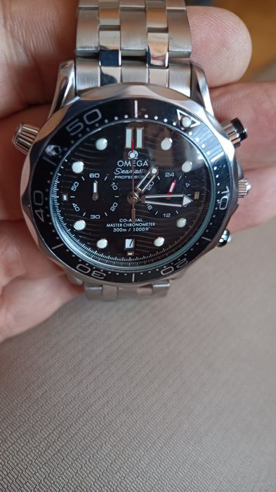 Seamaster elegancki zegarek chronograf