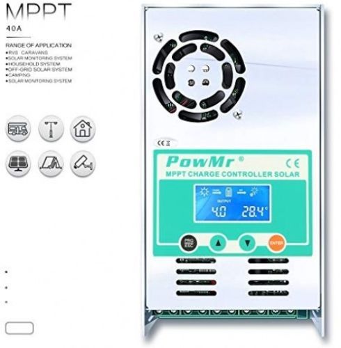 Controlador de Carga Solar 30A 40A 50A 60A 100A MPPT verdadeiro