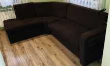Kanapa fotele brązowa 190 x 250 x 40 wersalka sofa rozkładana narożnik