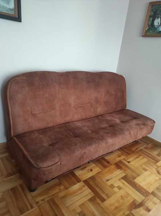 Wersalka kanapa rozkładana brąz