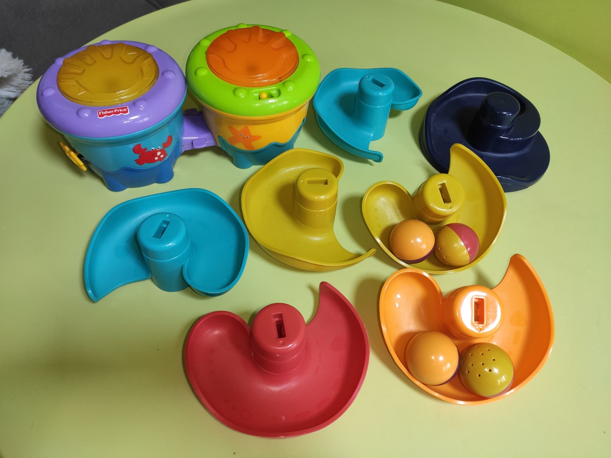 Музичний барабан Fisher price і трек для кульок