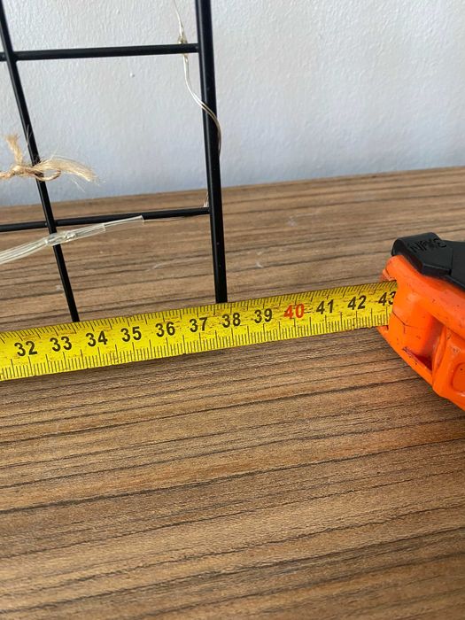 Kratka metalowa, dekoracja ścienna - klamerki do zdjęć, podświetlana!