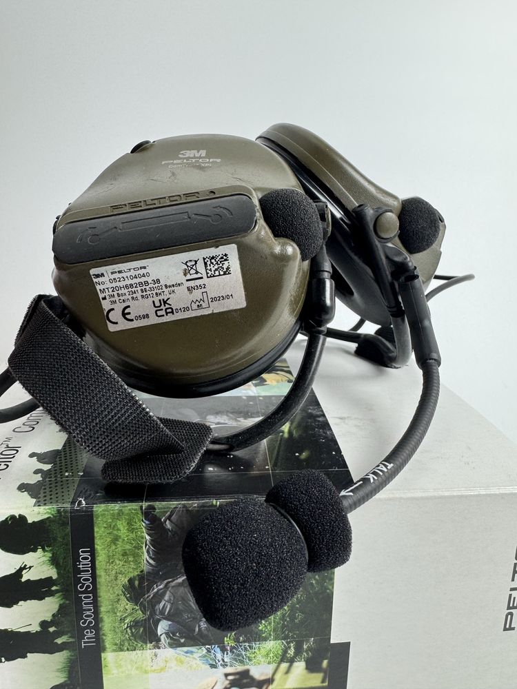 Гарнітура активна 3M Peltor XPI колір олива некбенд