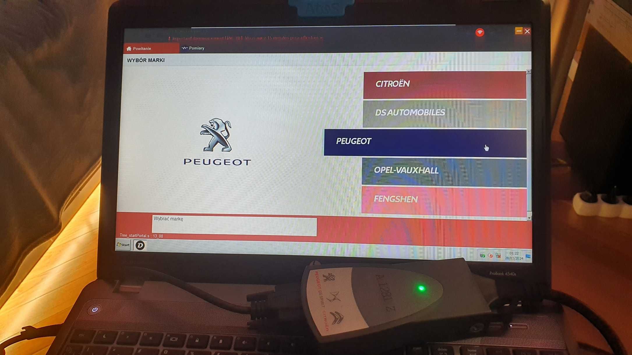 Diagnostyka Citroen Peugeot DS - Diagbox Lexia PP2000 - Błędy, Kluczyk