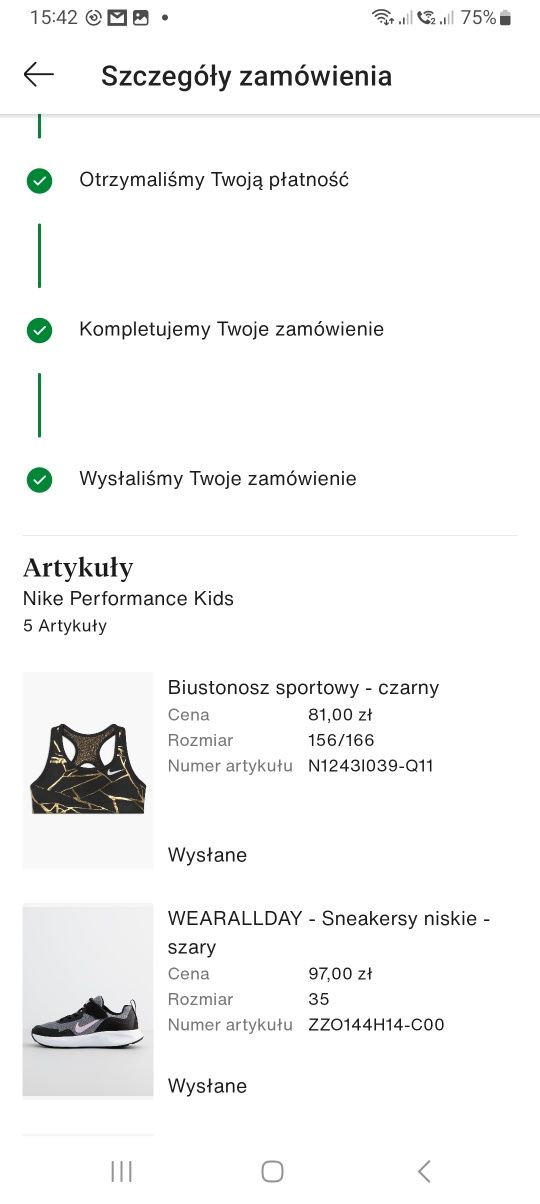 Dziewczęcy Stanik sportowy,top sportowy Nike roz 156-166