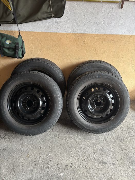 Micheline Alpin 195/65 r15 opony + felgi + kołpaki caly zestaw